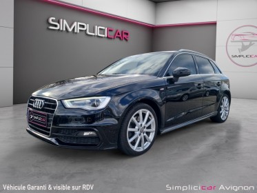 Audi a3 sportback sline 2.0 tdi 184   cuir xenon toit pano boite 6 camera garantie 12 mois occasion avignon (84) simplicicar...