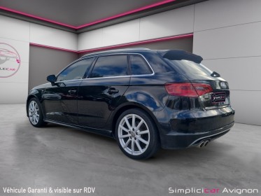 Audi a3 sportback sline 2.0 tdi 184   cuir xenon toit pano boite 6 camera garantie 12 mois occasion avignon (84) simplicicar...