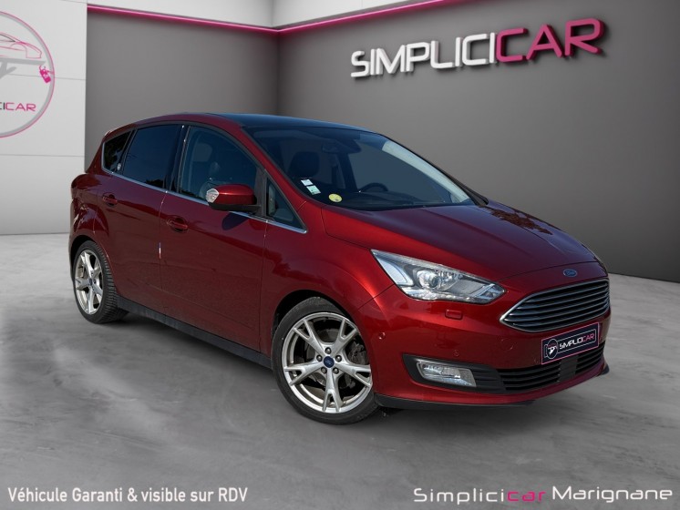Ford c-max 2.0 tdci 150cv titanium x toit pano/camera/hayon electrique - garantie 12 mois - occasion simplicicar marignane ...