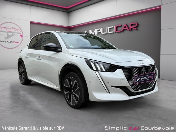 Peugeot 208 electrique 50 kwh 136ch gt - full options - toit ouvrant - garantie 12 mois occasion paris 17ème (75)(porte...