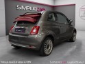 Fiat 500 cabriolet phase 3 1.2 mpi 8v 69 cv - courroie changée - garantie 12 mois occasion simplicicar lyon ouest...