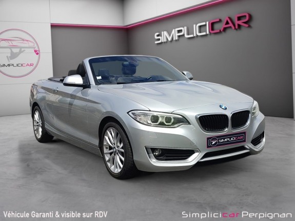 Bmw serie 2 cabriolet f23 218d 150 ch lounge a - capote impeccable - volant et boite de vitesse m sport - clim bizone -......