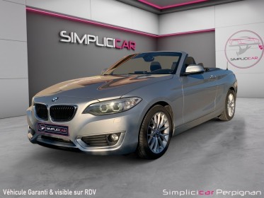 Bmw serie 2 cabriolet f23 218d 150 ch lounge a - capote impeccable - volant et boite de vitesse m sport - clim bizone -......