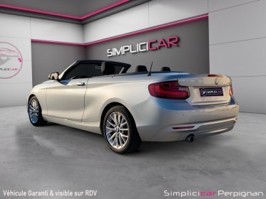 Bmw serie 2 cabriolet f23 218d 150 ch lounge a - capote impeccable - volant et boite de vitesse m sport - clim bizone -......
