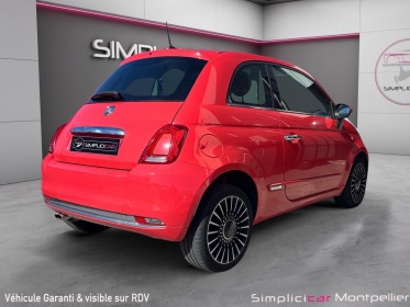 Fiat 500 my17 1.2 69 ch eco pack lounge carplay, regulateur, toit panoramique, garantie 12 mois occasion montpellier (34)...