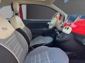 Fiat 500 my17 1.2 69 ch eco pack lounge carplay, regulateur, toit panoramique, garantie 12 mois occasion montpellier (34)...