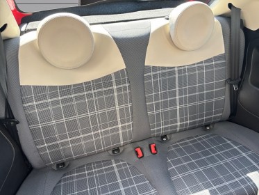 Fiat 500 my17 1.2 69 ch eco pack lounge carplay, regulateur, toit panoramique, garantie 12 mois occasion montpellier (34)...