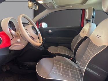 Fiat 500 my17 1.2 69 ch eco pack lounge carplay, regulateur, toit panoramique, garantie 12 mois occasion montpellier (34)...