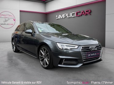 Audi a4 avant v6 3.0 tdi 218 s tronic 7 quattro s line/toit ouvrant/bang  olufsen/ virtual cockpit/garantie 12...