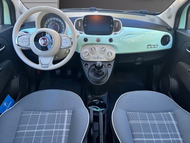 Fiat 500 my20 serie 7 euro 6d 1.2 69 ch eco pack s/s lounge couleur rare, carplay, toit panoramique, régulateur, garantie...