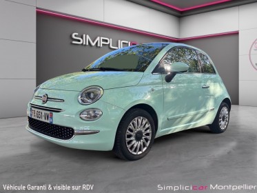 Fiat 500 my20 serie 7 euro 6d 1.2 69 ch eco pack s/s lounge couleur rare, carplay, toit panoramique, régulateur, garantie...