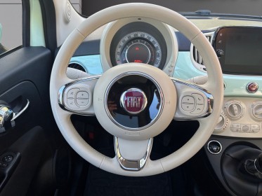 Fiat 500 my20 serie 7 euro 6d 1.2 69 ch eco pack s/s lounge couleur rare, carplay, toit panoramique, régulateur, garantie...