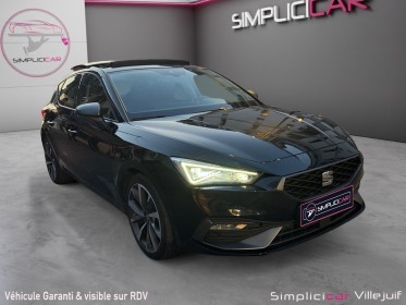 Seat leon 1.5 etsi 150 ch dsg7 fr toit ouvrant, carplay, sièges chauffants, entretien seat, garantie 12 mois occasion...