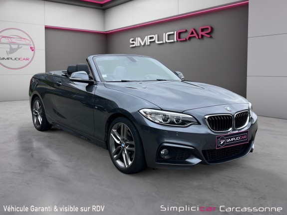 B.m.w. serie 2 cabriolet 220 d 190 m sport occasion simplicicar carcassonne simplicicar simplicibike france