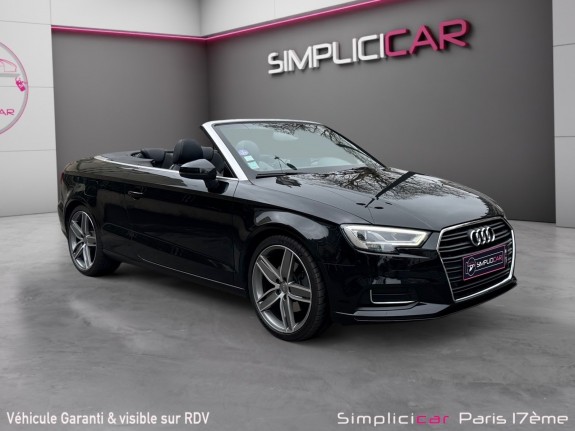 Audi a3 cabriolet 2.0 tfsi 190 s tronic 7 design luxe - keyless - camÉra de recul - virtual cockpit occasion paris 17ème...