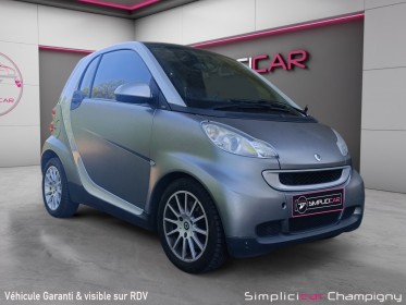 Smart fortwo 71 passion-climatisation-toit panoramique-jantes aluminium-peinture mat-vitres teintées-compte tour- horloge...