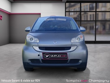Smart fortwo 71 passion-climatisation-toit panoramique-jantes aluminium-peinture mat-vitres teintées-compte tour- horloge...