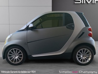Smart fortwo 71 passion-climatisation-toit panoramique-jantes aluminium-peinture mat-vitres teintées-compte tour- horloge...
