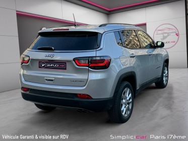 Jeep compass 1.3 gse t4 150 ch bvr6 limited - garantie 12 mois -camÉra de recul - keyless occasion paris 17ème (75)(porte...