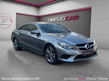 Mercedes classe e coupe 200 sportline a - garantie 12 mois occasion paris 17ème (75)(porte maillot) simplicicar simplicibike...