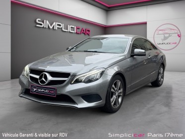 Mercedes classe e coupe 200 sportline a - garantie 12 mois occasion paris 17ème (75)(porte maillot) simplicicar simplicibike...