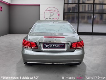 Mercedes classe e coupe 200 sportline a - garantie 12 mois occasion paris 17ème (75)(porte maillot) simplicicar simplicibike...