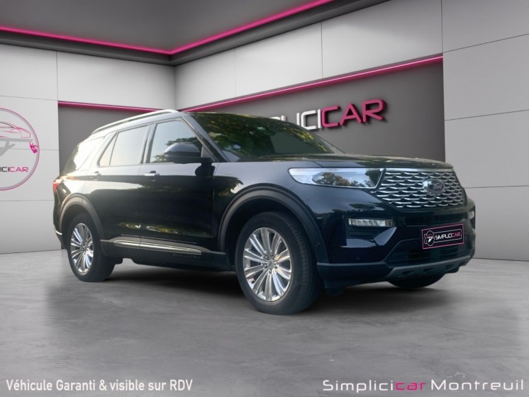 Ford explorer 3.0 e 457 ch parallel phev bva10 intelligent awd platinium /  7 places /toit ouvrant panoramique / garantie...