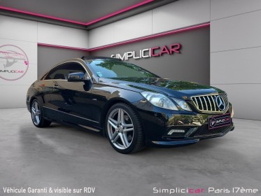 Mercedes classe e coupe 220 cdi blueefficiency a occasion paris 17ème (75)(porte maillot) simplicicar simplicibike france