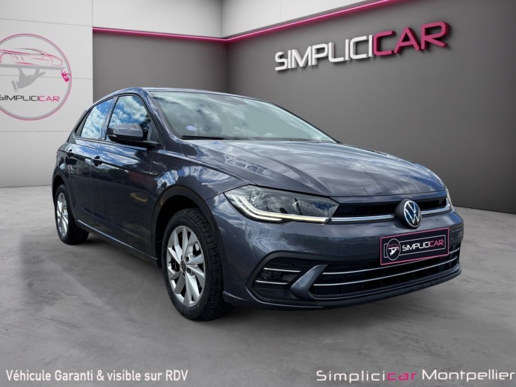 Volkswagen polo 1.0 tsi 95ch dsg7 style/carplay/caméra occasion montpellier (34) simplicicar simplicibike france