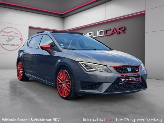 Seat leon 2.0 tsi 290 cupra dsg6  pack sub8  toit ouvrant  1ere main occasion simplicicar velay simplicicar simplicibike france