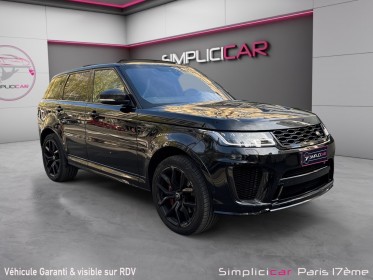 Land rover range rover sport 5.0l 575ch svr /pack carbone/meridian/ sieges avant et arriere chauffant/camera de recul/...