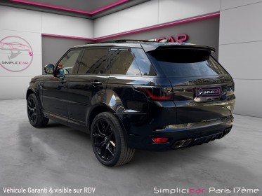 Land rover range rover sport 5.0l 575ch svr /pack carbone/meridian/ sieges avant et arriere chauffant/camera de recul/...