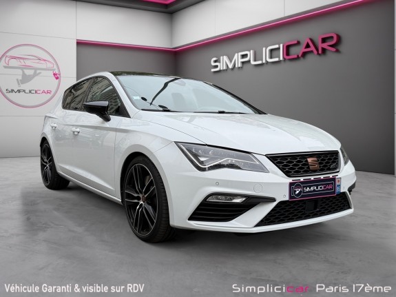 Seat leon 2.0 tsi 290 dsg7 cupra/full entretien seat/toit ouvrant/siege chauffant/alcantara/beats audio/full options occasion...