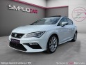 Seat leon 1.5 tsi 150  act dsg7 fr blanc nevada  pack aero   , beats audio, apple carplay, entretien a jour, occasion...