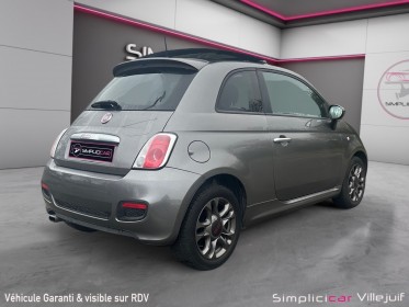 Fiat 500 1.2 8v 69 ch s, garantie 12 mois, toit ouvrant occasion simplicicar villejuif  simplicicar simplicibike france