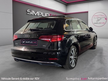 Audi a3 sportback 2.0 tdi 150ch s tronic 6 garantie 12 mois camÉra de recul toit ouvrant occasion montpellier (34)...