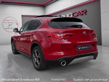 Alfa romeo stelvio 210 ch q4/carplay/attelage/toit ouvrant/camera radar/siÈgesvolant chauffants occasion simplicicar salon...