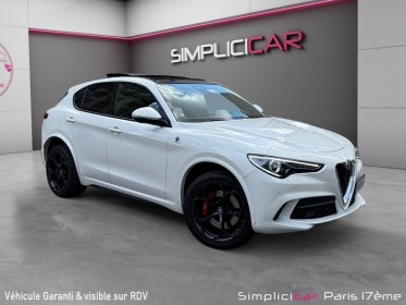 Alfa romeo stelvio my19 2.9 v6 510ch q4 at8 quadrifoglio/harman kardon/alarme/toit ouvrant/pack carbone/sieges avant...