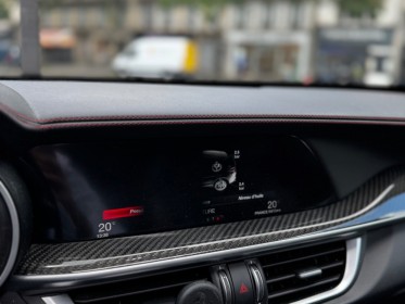 Alfa romeo stelvio my19 2.9 v6 510ch q4 at8 quadrifoglio/harman kardon/alarme/toit ouvrant/pack carbone/sieges avant...