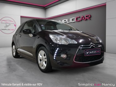Citroen ds3 vti 82ch finition so chic / distribution neuve / 1ere main / garantie 12 mois occasion simplicicar nancy...