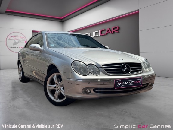 Mercedes classe clk coupe 200 k avantgarde occasion cannes (06) simplicicar simplicibike france