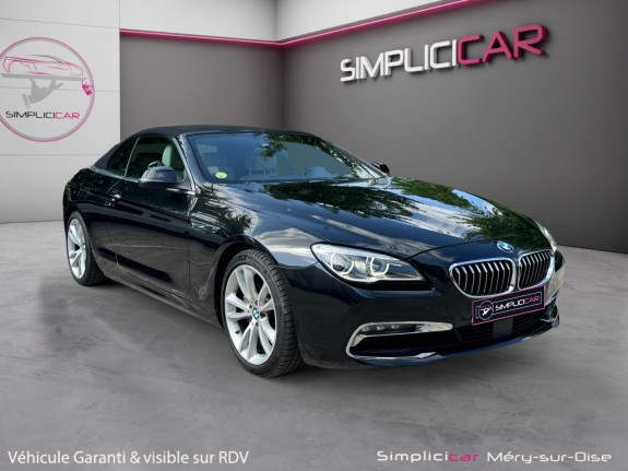 Bmw serie 6 cabriolet f12 lci 640d 313 ch exclusive a / garantie 12 mois occasion simplicicar mery-sur-oise simplicicar...