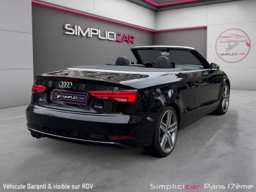 Audi a3 cabriolet 2.0 tfsi 190 s tronic 7 design luxe - keyless - camÉra de recul - virtual cockpit occasion paris 17ème...