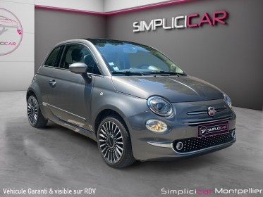 Fiat 500 serie 6 1.2 69 ch eco pack lounge régulateur de vitesse toit panoramique garantie 12 mois occasion montpellier (34)...