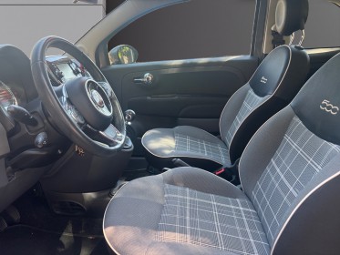 Fiat 500 serie 6 1.2 69 ch eco pack lounge régulateur de vitesse toit panoramique garantie 12 mois occasion montpellier (34)...