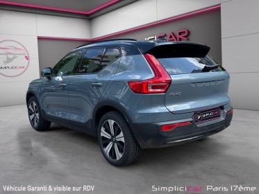 Volvo xc40 pure electrique recharge 231 ch 1edt ultimate toit ouvrant/sieges volant chauffant/harman kardon occasion paris...