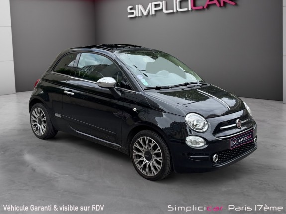 Fiat 500 serie 6 1.2 69 ch eco pack lounge/ toit ouvrant / start and stop/ garantie 12 mois occasion paris 17ème (75)(porte...