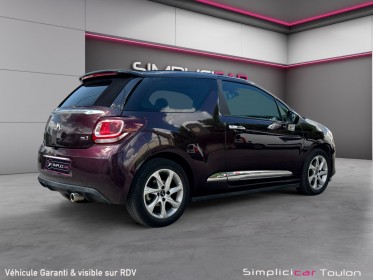 Ds ds3 cabriolet puretech 110 ss eat6 so chic garantie 12 mois occasion simplicicar toulon est simplicicar simplicibike france