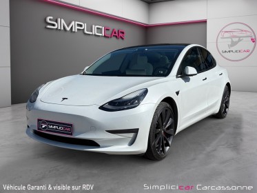 Tesla model 3 performance dual motor awd occasion simplicicar carcassonne simplicicar simplicibike france