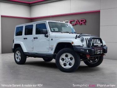Jeep wrangler 2.8 crd 200 unlimited sahara a occasion simplicicar pontarlier simplicicar simplicibike france